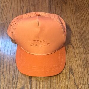 Team Mauna Orange Baseball Cap